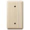 Amerelle Amerelle Contemporary Unfinished Beige 1 gang Ash Wood Blank Wall Plate 1 pk 401B - alternate 1